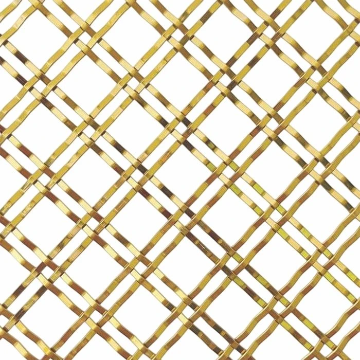 Architectural Golden Color Decorative Wire Mesh factory