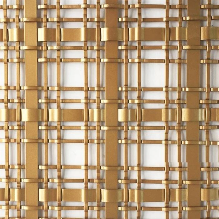 Architectural Golden Color Decorative Wire Mesh high quality
