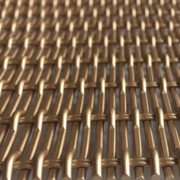 Architectural Golden Color Decorative Wire Mesh high quality